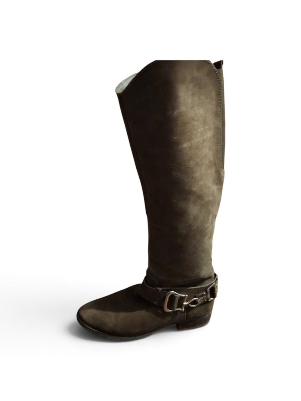 WomensTall Leather Riding Boots - Brown